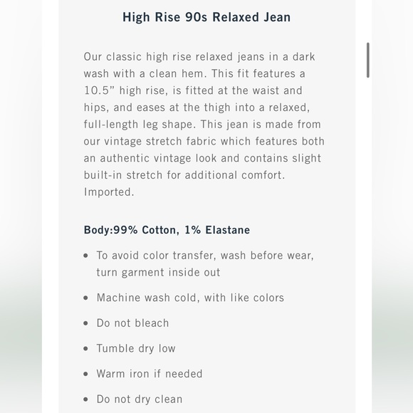 NWT Abercrombie & fitch high rise 90s relaxed jean - Picture 2 of 4